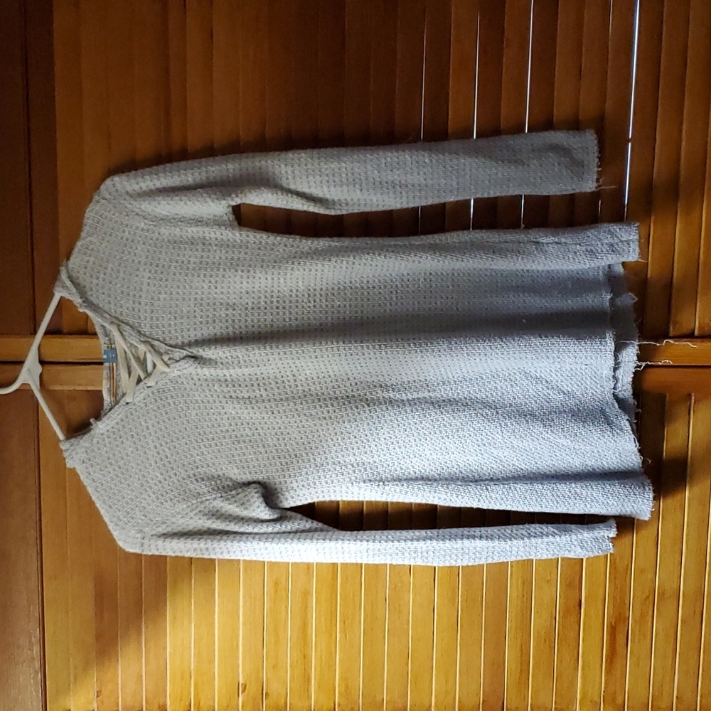 Hooded long sleeve shirt, Vintage Havana, Medium